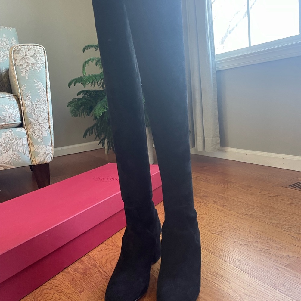 Valentino Garavani Black Over the Knee Boots